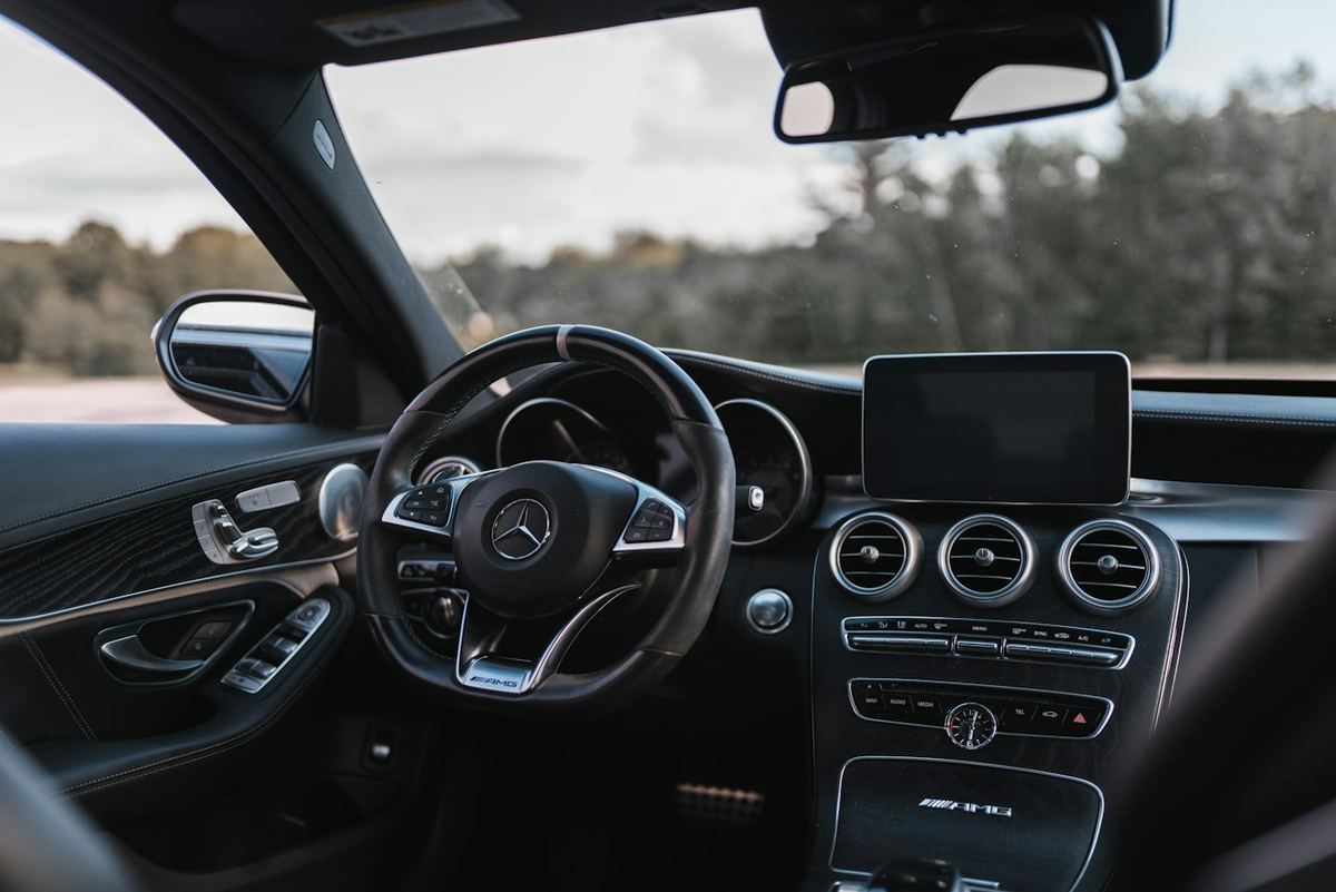 A freshly detailed car interior